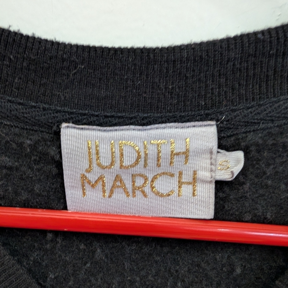 Judith March Red Sequin Lips Sweatshirt - Picture 2 of 4